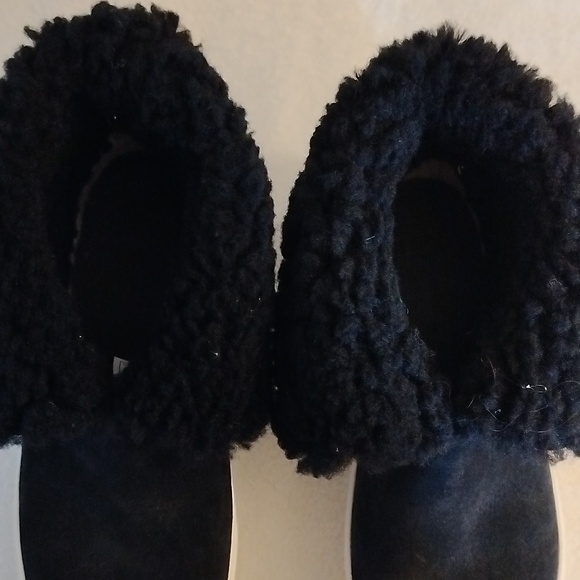 UGG Lynus Sheepskin Suede Fleece Ankle Sneaker Boots 1123692 Women's 5.5 Read - Picture 8 of 9